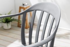 In- und Outdoor Gartenstuhl STUDIO ITALIA anthrazit stapelbar wetterfest
