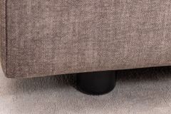 Großes Sofa LOFT 210cm taupe Vogue Velours Samt 3-Sitzer Couch Taschenfederkern