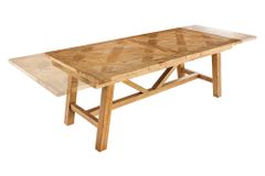 Ausziehbarer Esstisch RIVIERA 180-240cm natur recycelte Pinie Massivholz