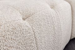 Modernes Big Sofa ROYAL 295cm champagner beige Bouclé Federkern XXL-Couch