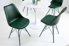 Retro Stuhl SCANDINAVIA MEISTERSTÜCK dunkelgrün