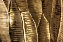 Elegante Vase ORGANIC ORIENT 44cm gold Hammerschlag Design
