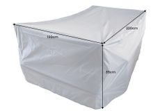Rechteckige Schutzhaube PRESTIGE PROTECT 220cm anthrazit Abdeckung Sitzgruppe