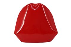 Deko-Figur LIP 25cm rot weiß Hochglanz handmade Pop-Art