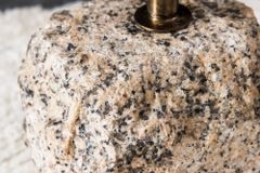 Handgefertigter Beistelltisch TRAYFUL 60cm messing antik Eisen natur Marmorfuß
