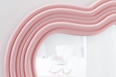 Design Wandspiegel ALICE II 100cm pastell rosa