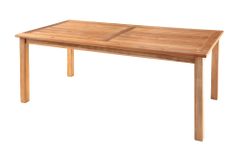 Massiver Gartentisch EMPIRE TEAK 180cm natur Teakholz