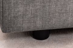 Großes Sofa LOFT 210cm grau Vogue Velours Samt 3-Sitzer Couch Taschenfederkern