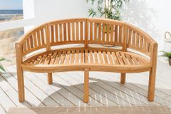 Massive Gartenbank XXL EMPIRE TEAK 150cm natur Teakholz