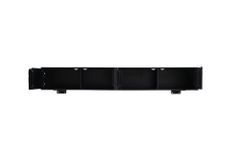 Massivholz TV-Lowboard MOUNTAIN SOUL 200cm Akazie grün bronze hängend Naturstein schwarz
