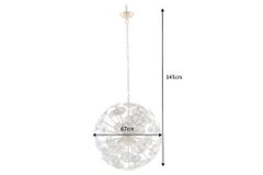 Moderne Design Hängeleuchte INFINITY HOME 65cm Glas gold Pendelleuchte