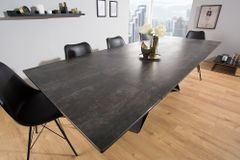 Ausziehbarer Esstisch PROMETHEUS 180-220-260cm Lava Keramik made in Italy