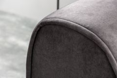 Modernes XXL Ecksofa CLAN 320cm anthrazit Samt Bigsofa inkl. Kissen