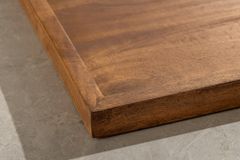 Massives Tablett MAKASSAR 50cm braun Mangoholz honey finish handmade