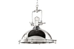 Industrial Hängelampe INDUSTRIAL 45cm silber Chrom Designklassiker