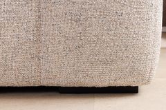 Modernes Ecksofa ZERO GRAVITY 240cm graphit beige Strukturstoff 3-Sitzer Couch