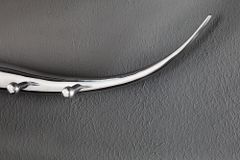 Design Garderobe BULL 100cm Aluminium Wanddekoration Stierkopf