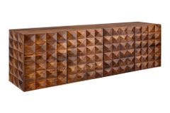Massives Sideboard VULCANO 180cm hängend natur Mangoholz