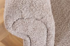 Chesterfield 3-Sitzer Sofa MAISON BELLE AFFAIRE 220cm greige Bouclé mit Schlaffunktion