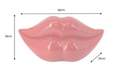 Extravagante Deko-Vase LIP 60cm rot handmade Hochglanz