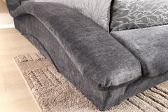 Boxbett SWING 180x200cm grau Vogue Seiden Samtstoff inkl. Stauraum und Lattenrost