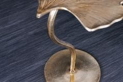 Dekorativer Beistelltisch GINKGO LEAF 55cm gold handmade Metall