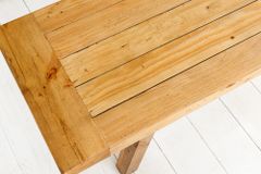 Massive Sitzbank RIVIERA 180cm natur recyceltes Pinienholz Landhaus-Stil