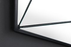 Design Spiegel DIAMOND 65cm schwarz Metall handmade