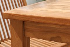 Massiver Gartentisch EMPIRE TEAK 150cm natur Teakholz