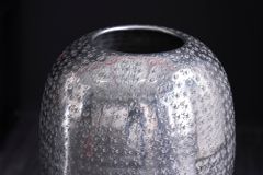 Elegante Vase ORIENTAL 50cm silber im Wild Hammerschlag Design