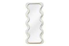 Design Wandspiegel CURVY 160cm weiß