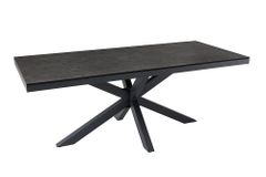 In- und Outdoor Esstisch GALAXIE 200cm anthrazit Keramik Aluminium wetterfest