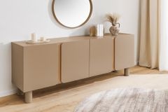 Sideboard COSMO 180cm greige Eiche Soft Close Stauraum