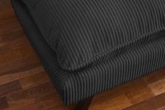 Modernes Schlafsofa COCOONING 190cm grau Cord 3-Sitzer Couch