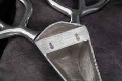 Moderne Wanddekoration VEADO 100cm silber Hirschgeweih