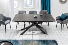 Ausziehbarer Esstisch EUPHORIA 180-220-260cm Graphit Keramik made in Italy