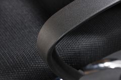 Höhenverstellbarer Bürostuhl YOGA schwarz Butterfly-Mechanik drehbar mit Armlehne