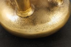 Handgefertigte Vase KIYA 25cm gold mit fünf Öffnungen Blumenvase