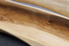 Massive Holzschale BALI 60cm Teakholz mit Griff natürliche Maserung
