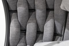 In- und Outdoor Hängesessel ROPE anthrazit grau mit Gestell wetterfest inkl. Kissen