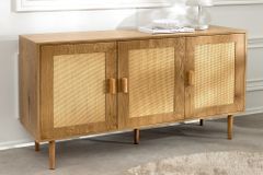 Design Sideboard VIENNA 120cm natur Wiener Geflecht Kommode