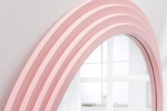 Design Wandspiegel WAVE 160cm rosa