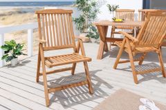 Massiver Gartenstuhl EMPIRE TEAK Teakholz klappbar