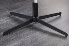 Drehbarer Sessel PAPILLON senfgelb Samt schwarz Metall höhenverstellbar mit Armlehne