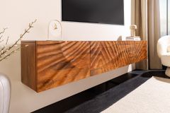 Massives TV-Board SCORPION 200cm braun Mangoholz hängend Lowboard