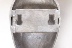 Barocke Wandkonsole SCALA 80cm silber Aluminium Wandregal