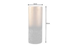 Dekorative Vase ABSTRACT 40cm gold Metall Patina handmade