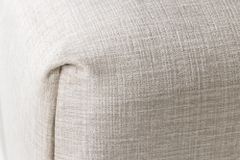 Moderner Hocker ROYAL 120cm greige Veloursstoff Federkern Sitzhocker