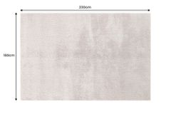 Design Teppich CLOUD 9 230x160cm creme Hochflor Indoor-Teppich