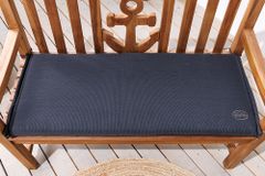 Outdoor Kissen ROG 45x110cm anthrazit Sitzkissen Polster-Auflage für 2-Sitzer Bank